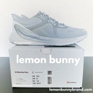 lululemon Blissfeel Women's Running Shoe Silver Drop/Alpine White Sz 9.5 New NWT